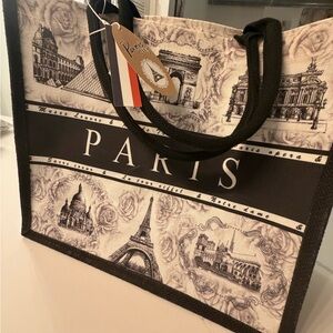 Designers Originals Black and Cream Paris Tote